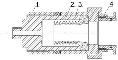 A self-sealing pressure test joint