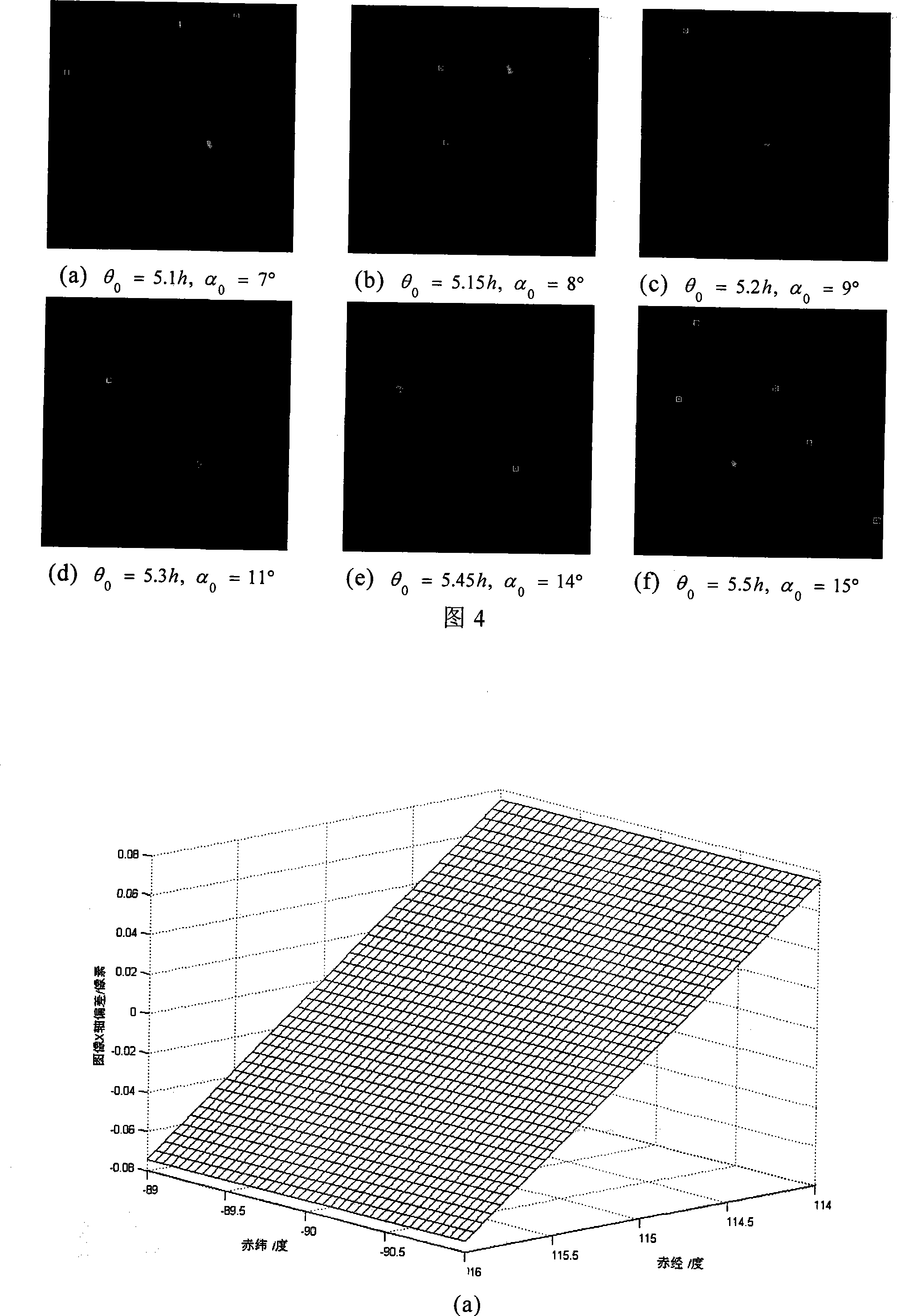 Star loaded camera spacing deformation geometric image correction method