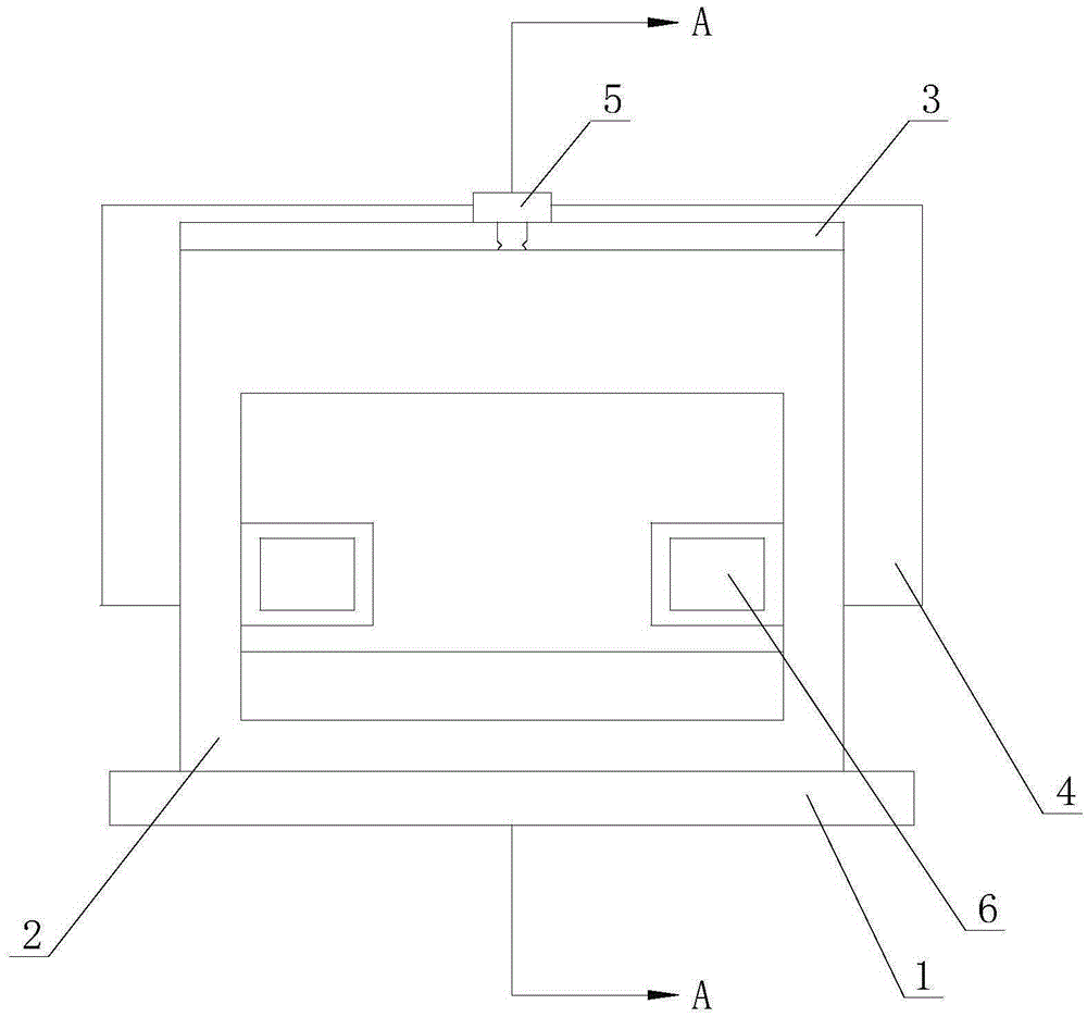 Upper supporting adjusting rack