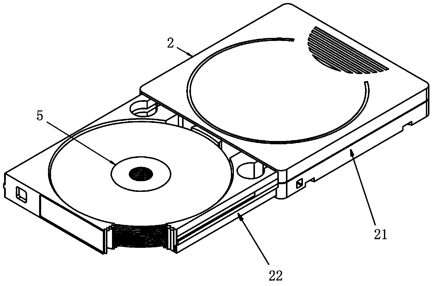 Optical disk library and random grabbing method for multiple directly laminated optical disks of optical disk library