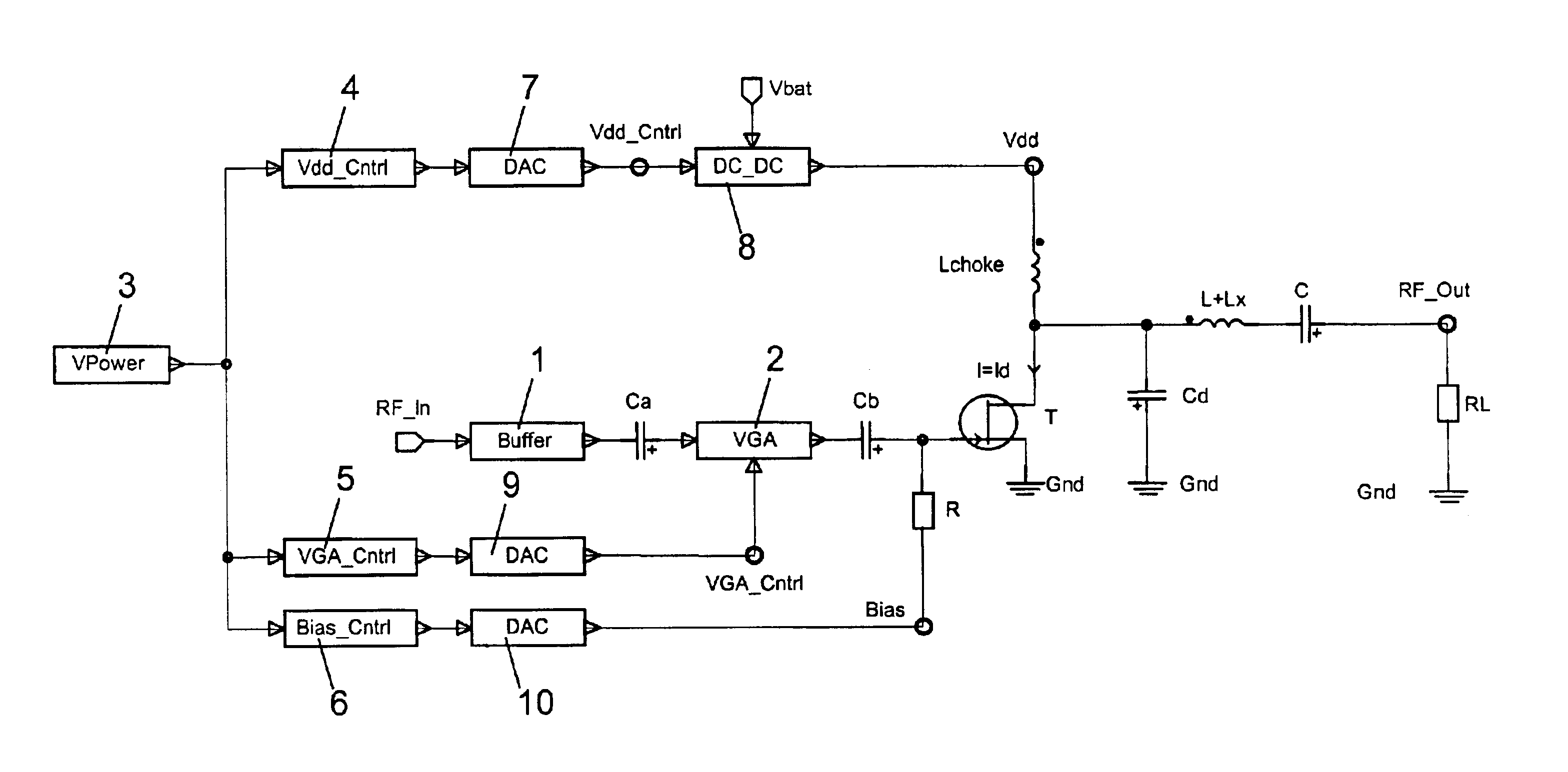 Power control for a switching mode power amplifier
