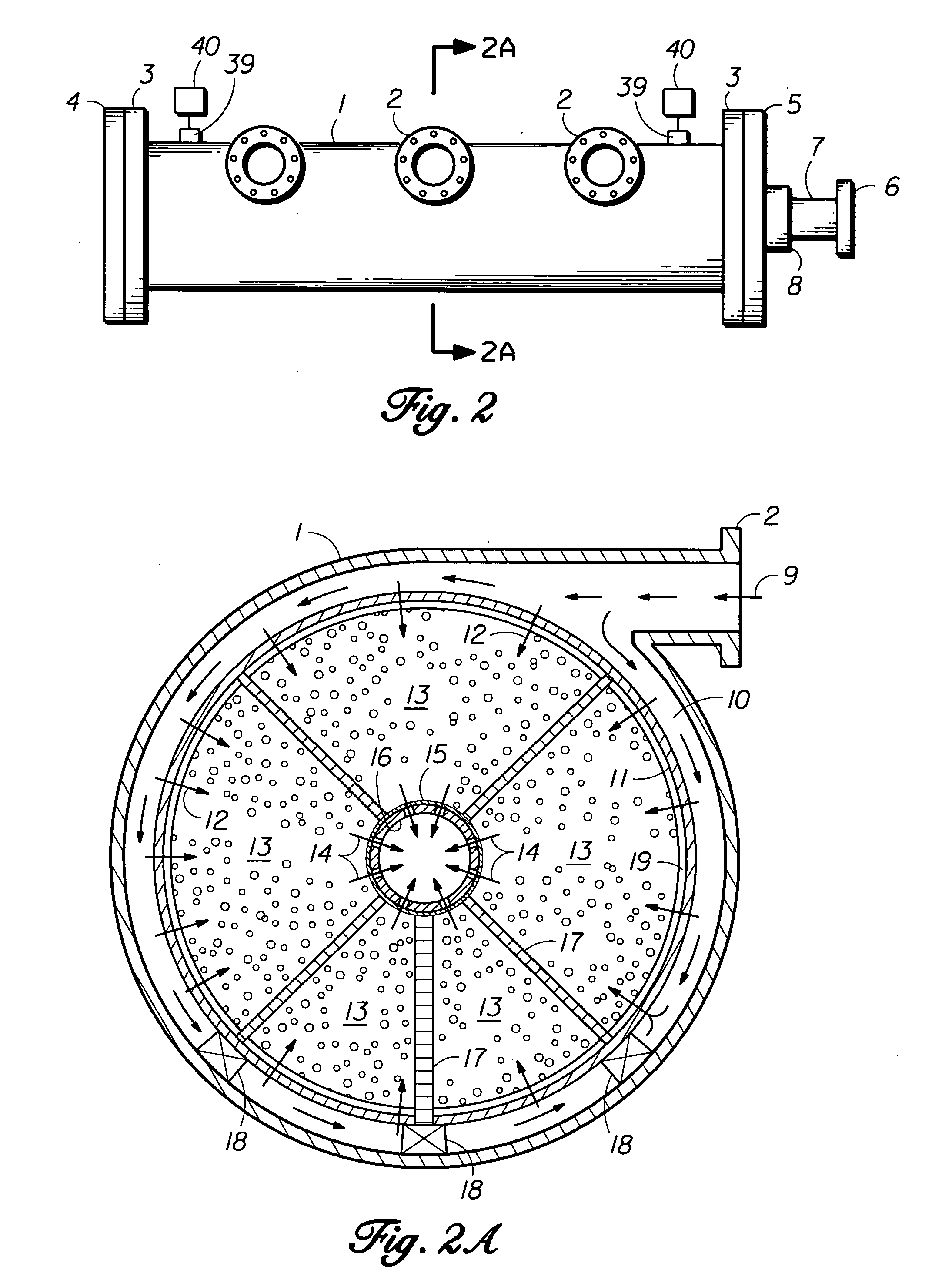 Gas separation vessel apparatus