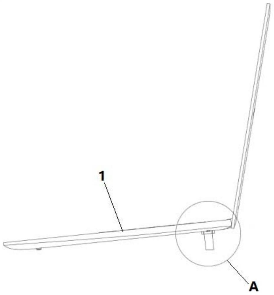 Notebook computer with charging support