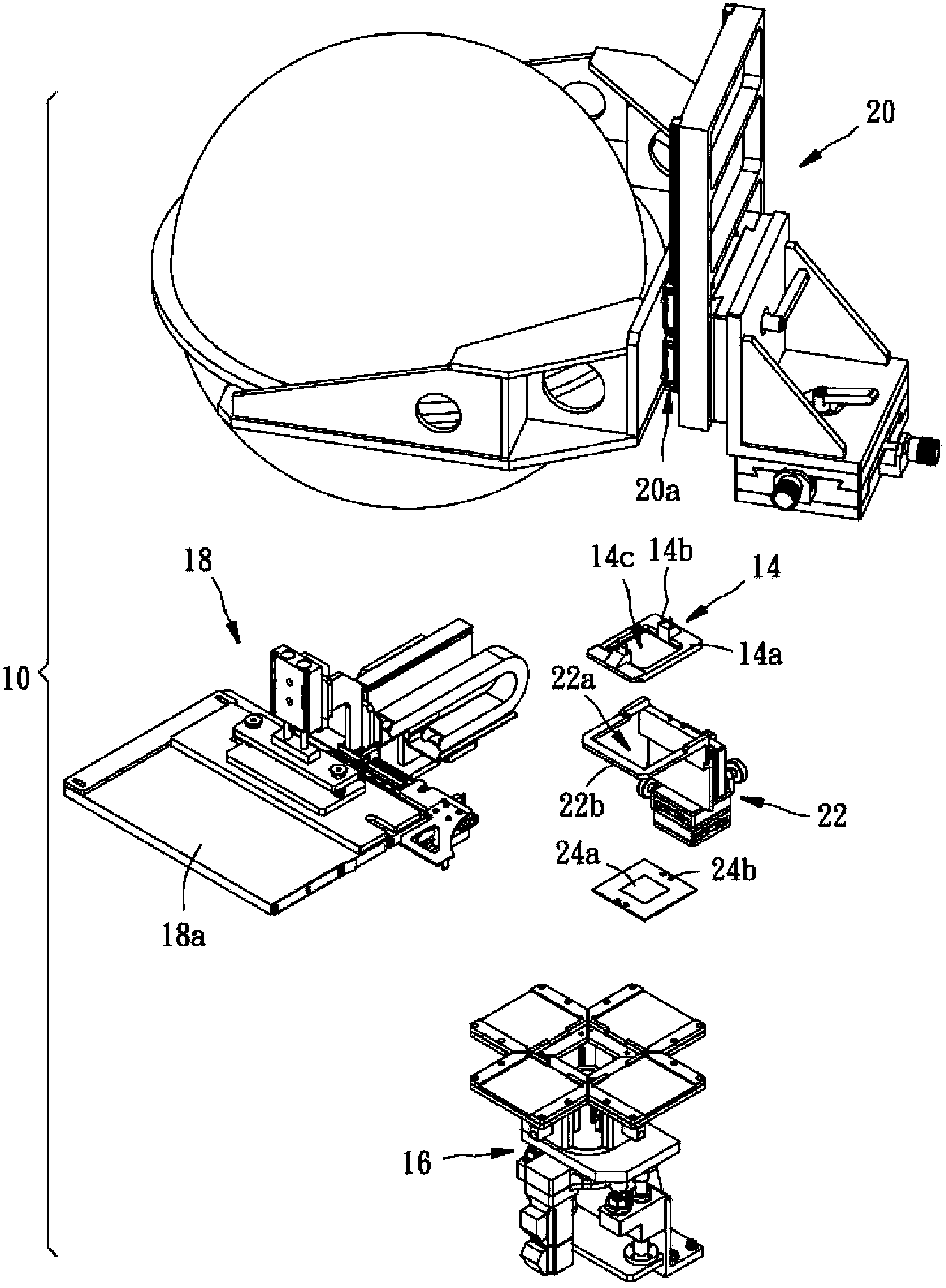 Photoelectric component detection method and detection equipment implementing same