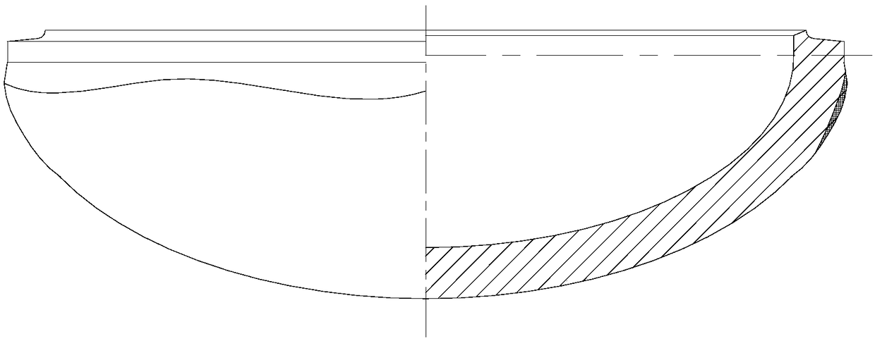 Manufacturing method of pressure-bearing equipment thick-wall seal head structure