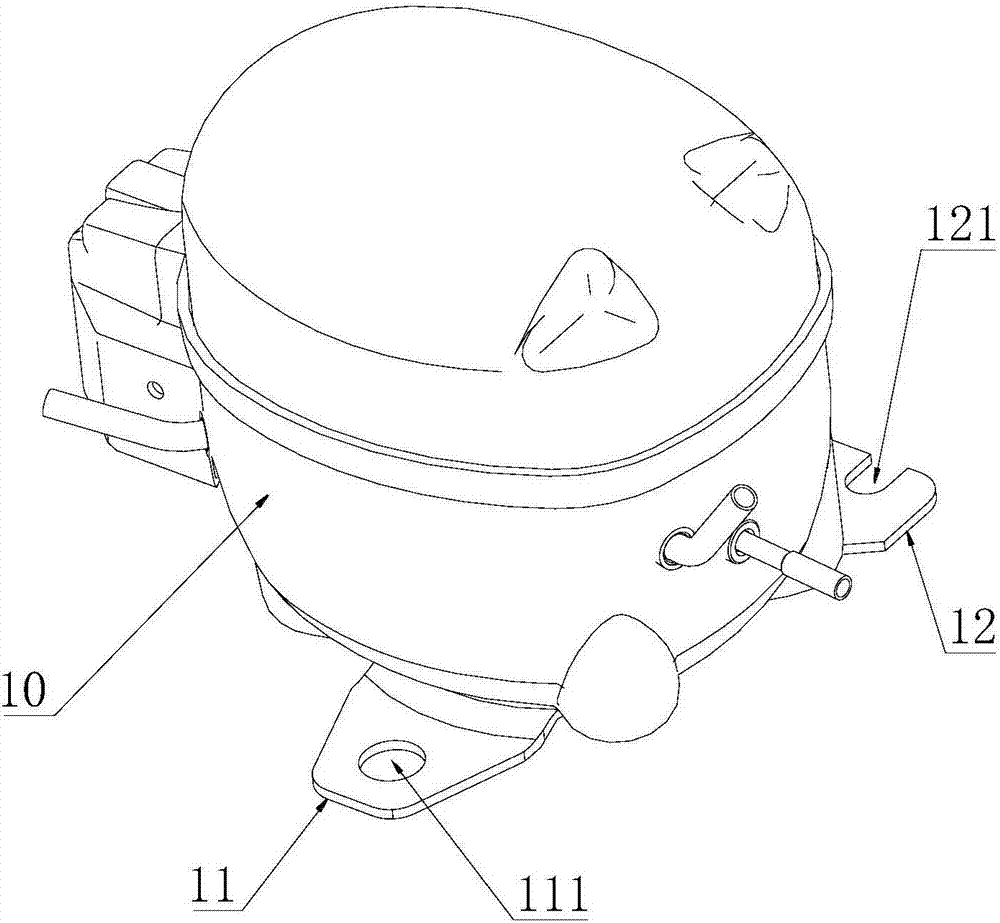 Compressor mounting assembly and refrigeration appliance