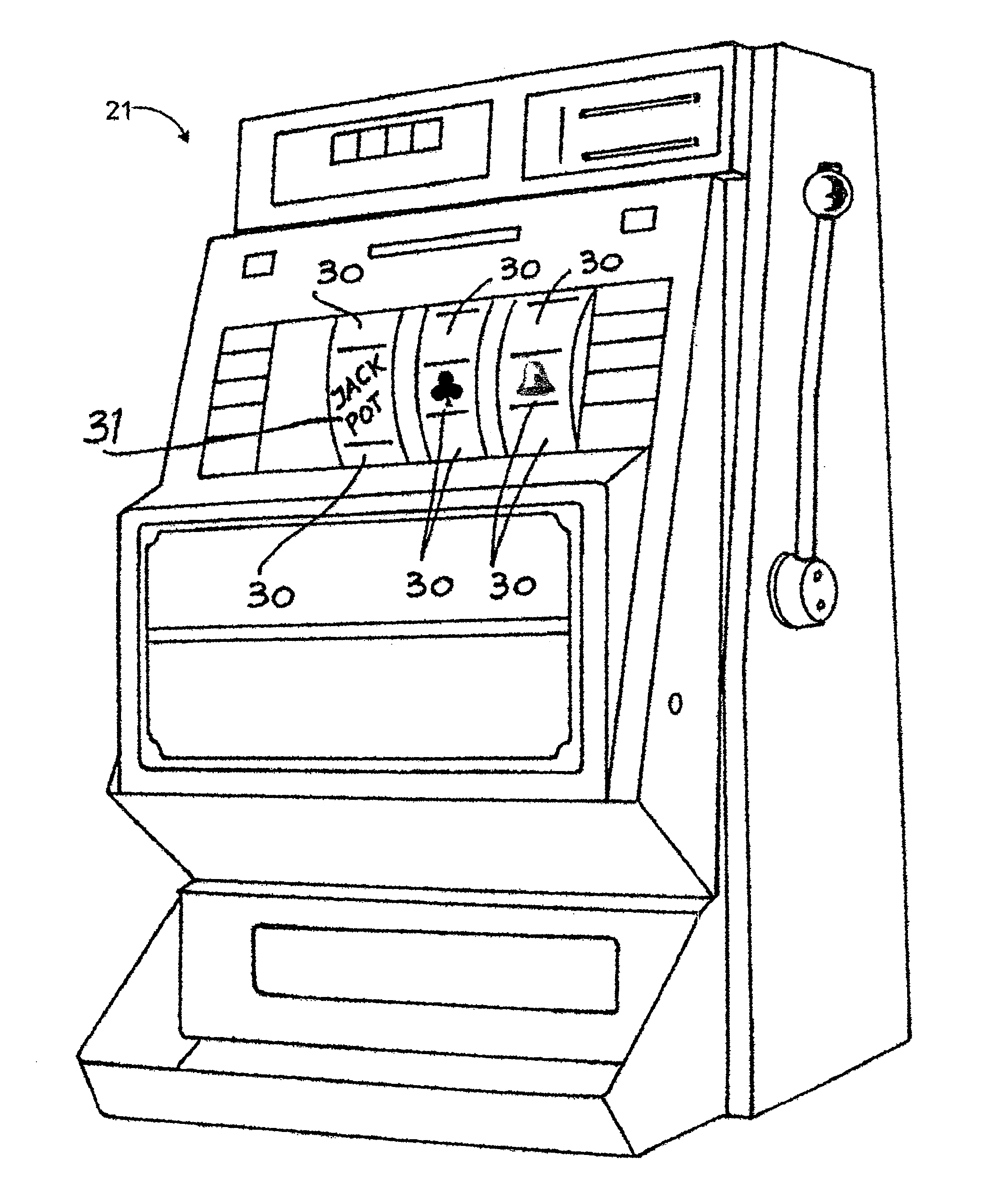 Method for providing gaming and a gaming device with electronically modifiable electro-mechanical reel displays