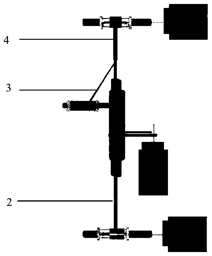 Line type large-strain flexible resistance type temperate sensor