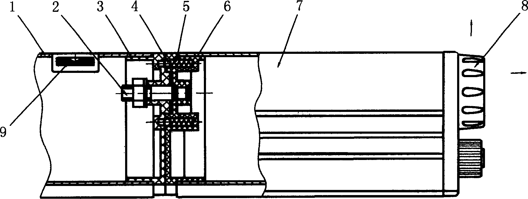 Laser leveling rod with an angle conversion mechanism