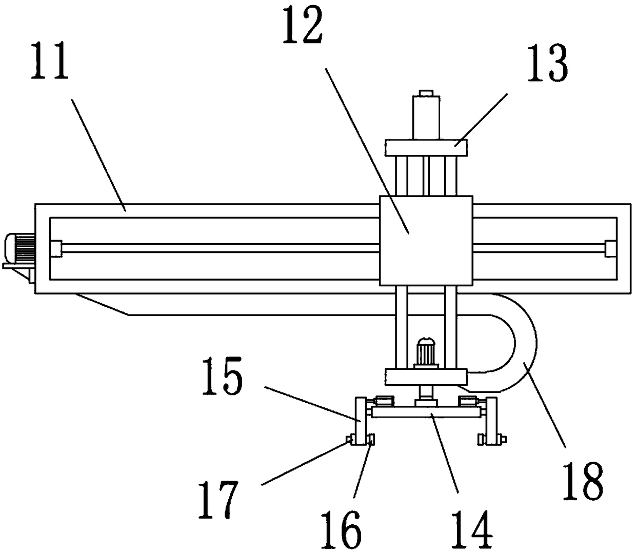 Ion wind bar carrying mechanism