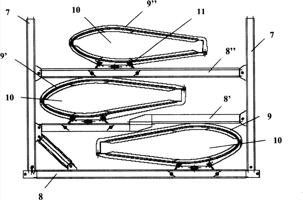 Support for the transport of blades