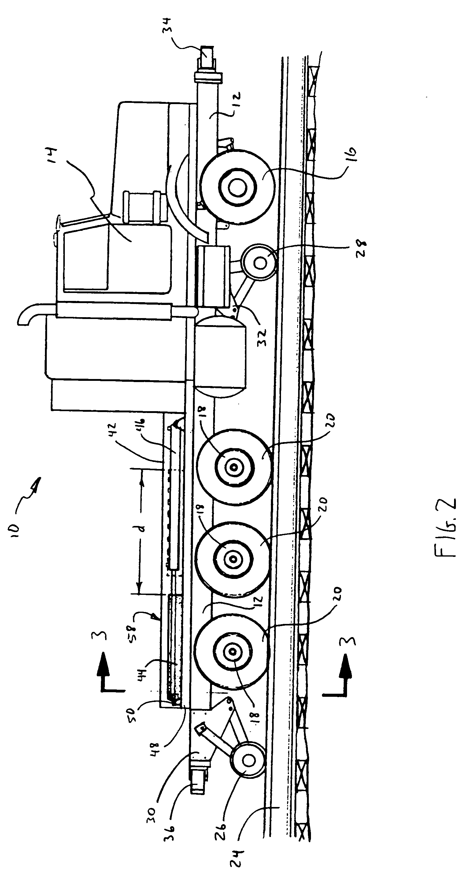 Road/rail vehicle with load-shifting device