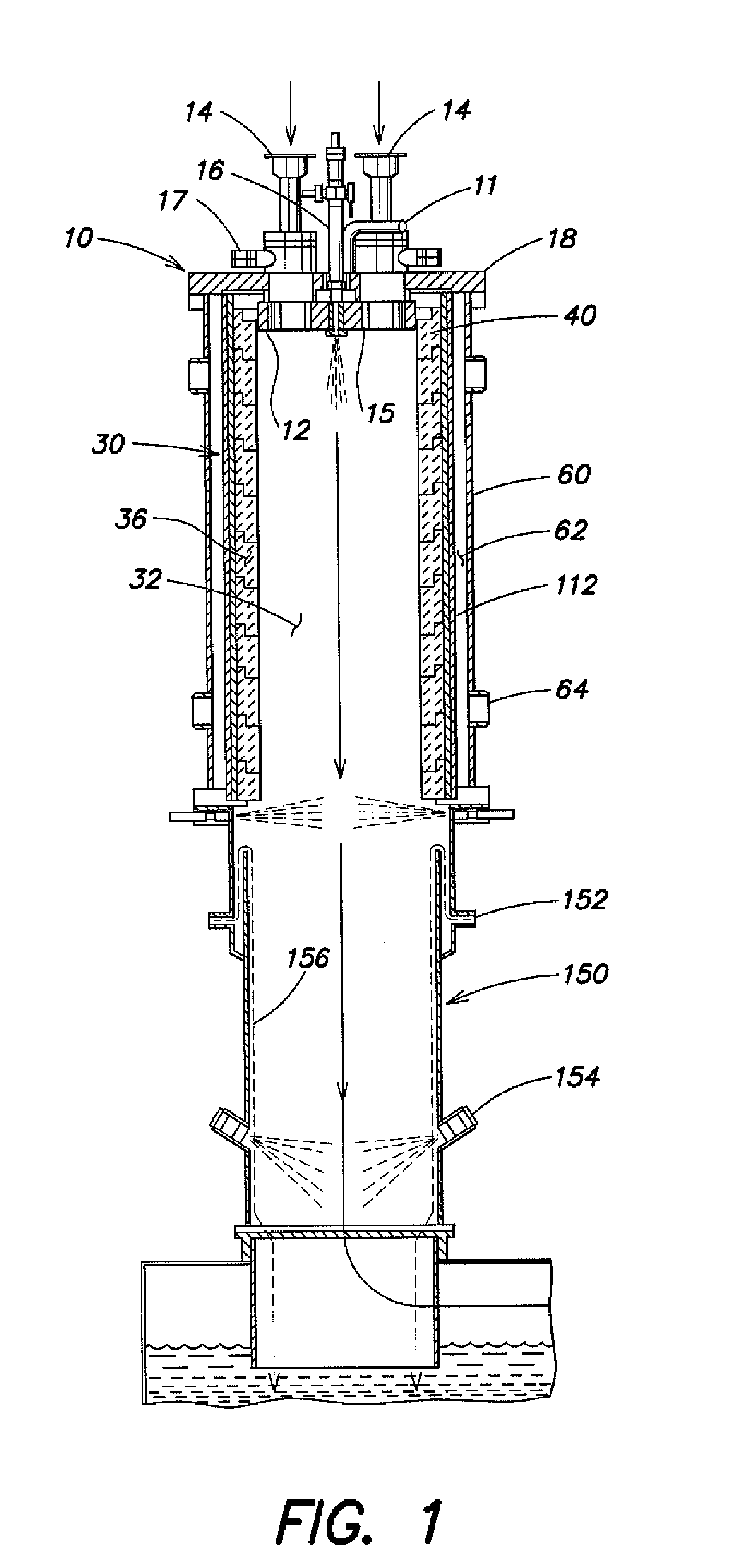 Methods and apparatus for manufacturing a process abatement reactor