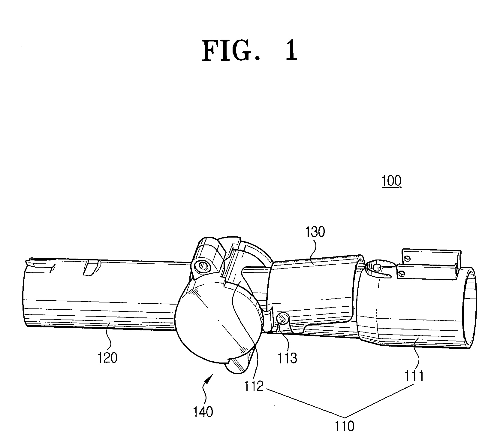 Bendable extension pipe for vacuum cleaner