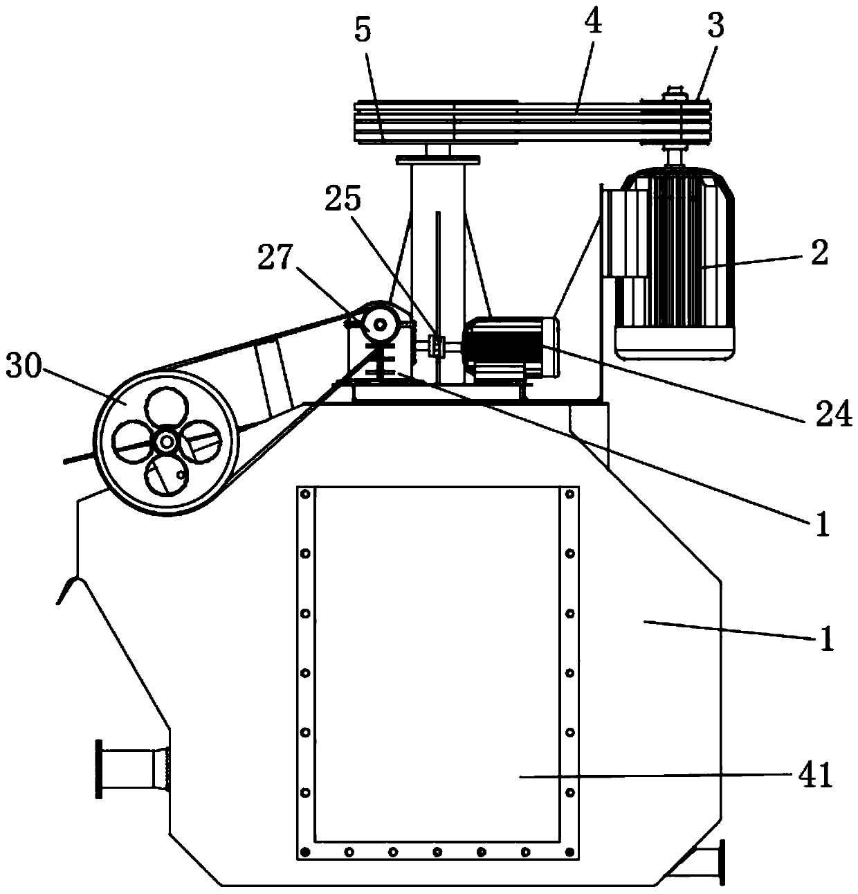 W-shaped bottoming cycle airflow pneumatic flotation machine