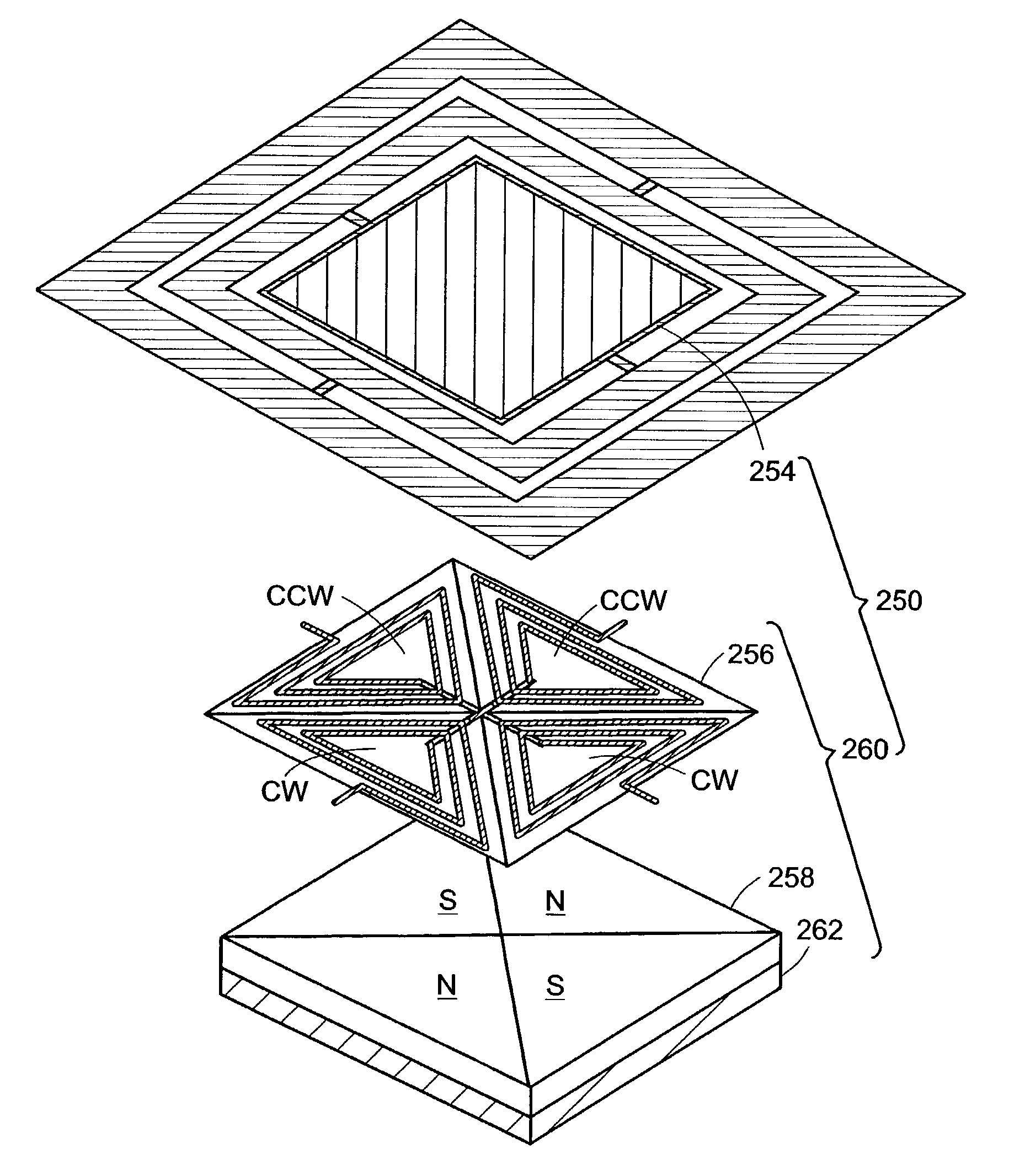 Magnetically actuated microelectromechanical devices and method of manufacture