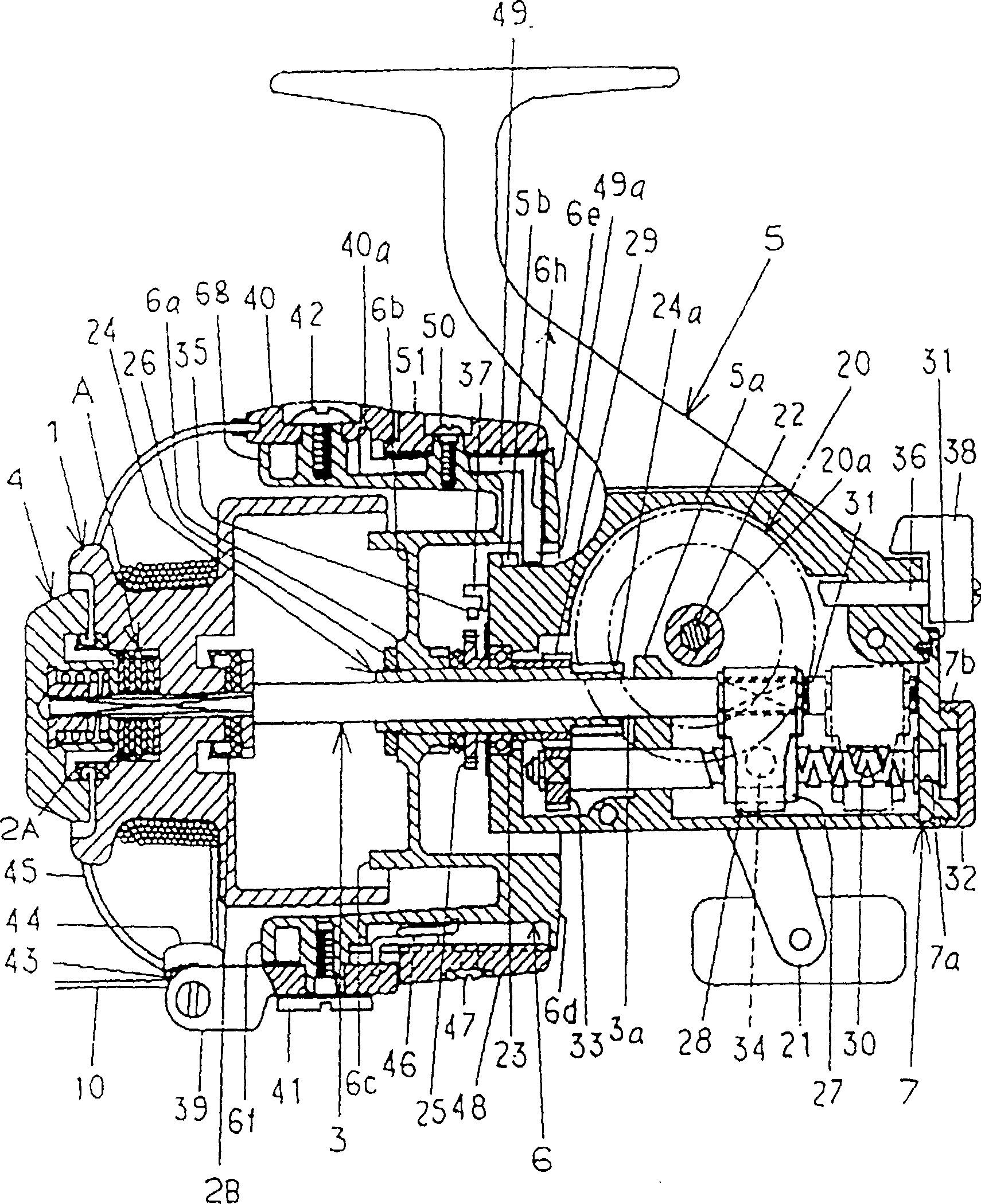 Reel mechanism for fishing