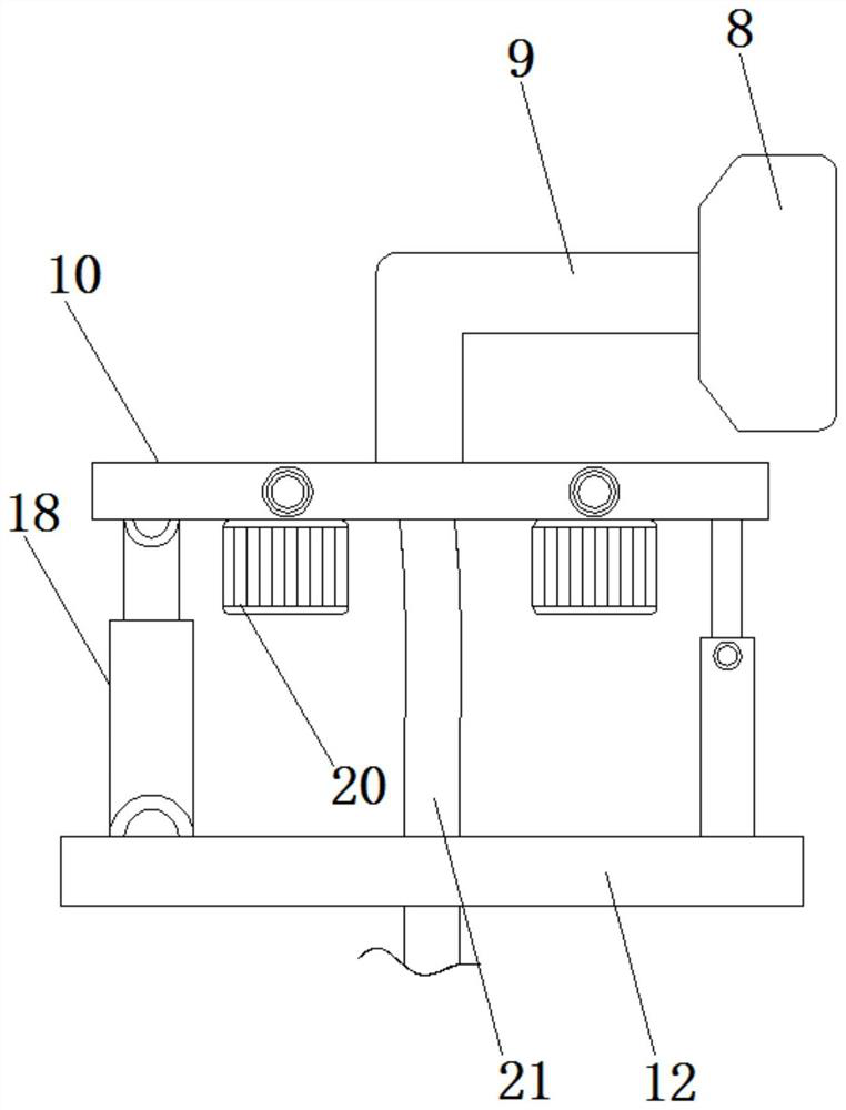 Outburst prevention device for coal mine underground coal roadway tunneling drilling construction