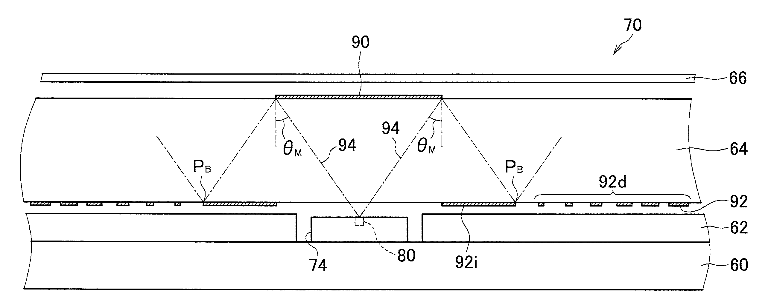 Planar light source device, liquid crystal display device, and television set