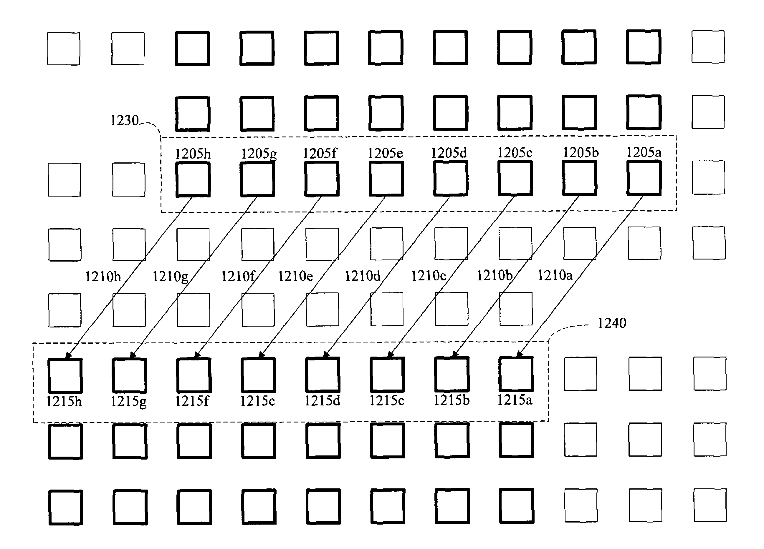 Barrel shifter implemented on a configurable integrated circuit