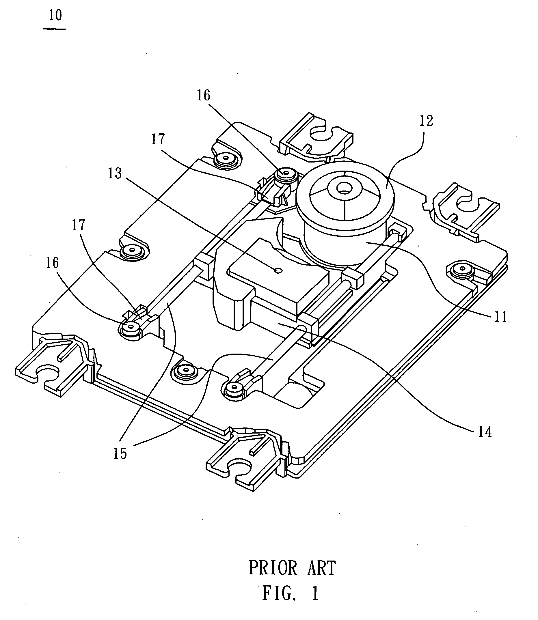 Electronic apparatus and optical pickup head tilting angle adjusting mechanism thereof