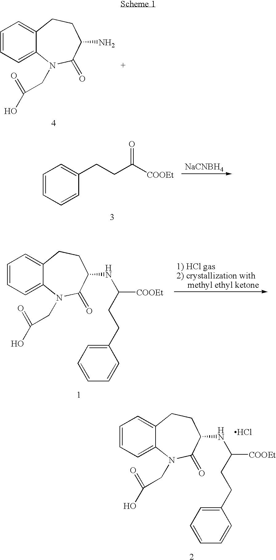 Process for the preparation of benazepril hydrochloride