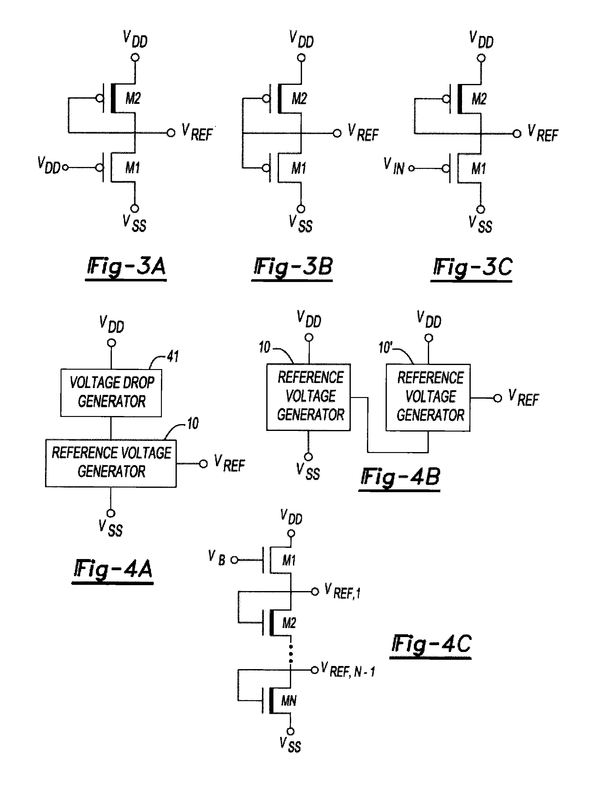 Reference voltage generator having a two transistor design