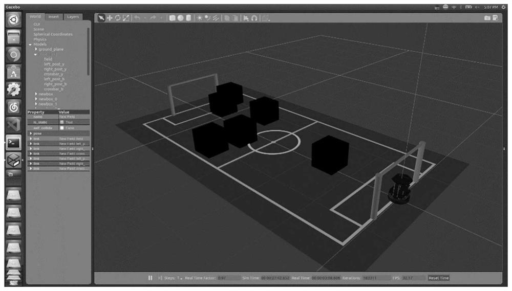 Obstacle visual detection method based on FIRA platform