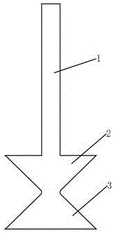 X-shaped anti-floating uplift pile