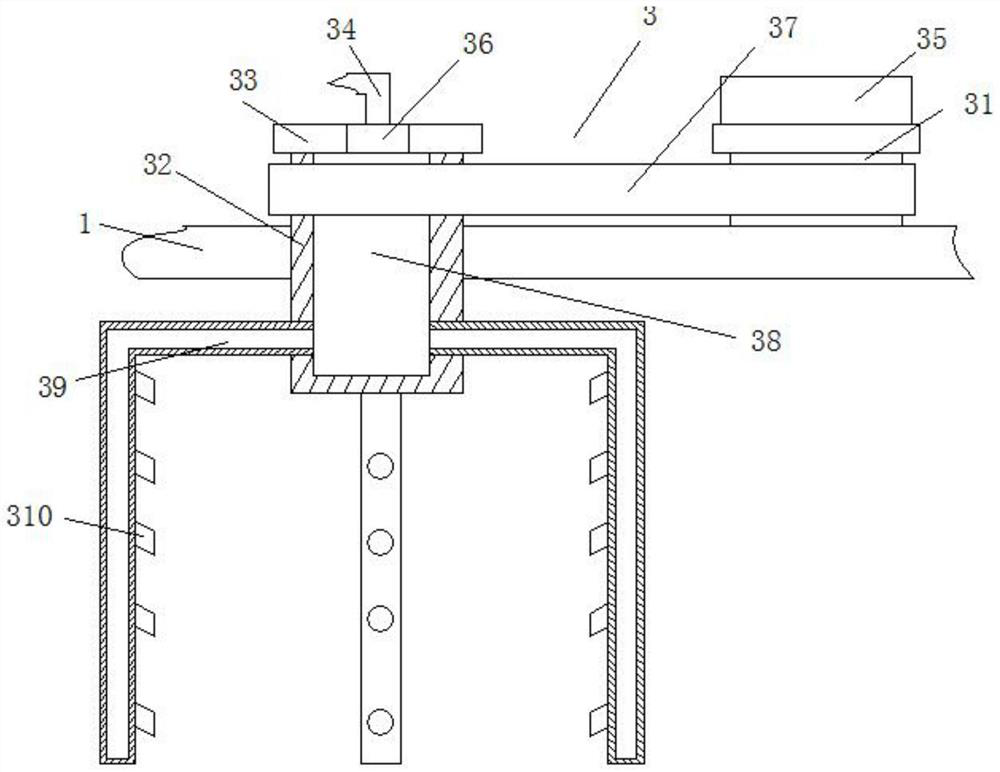 Cleaning device for printing model of 3D printer