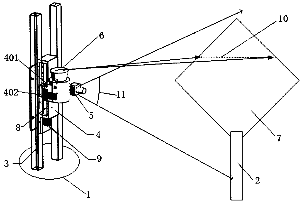 Laser radar and camera fusion device and calibration method