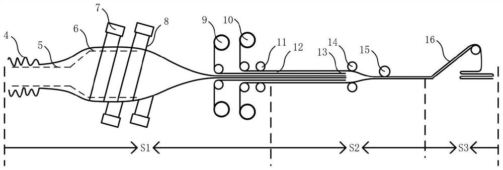 Ultraviolet curing pipeline repair lining hose and winding type production process thereof