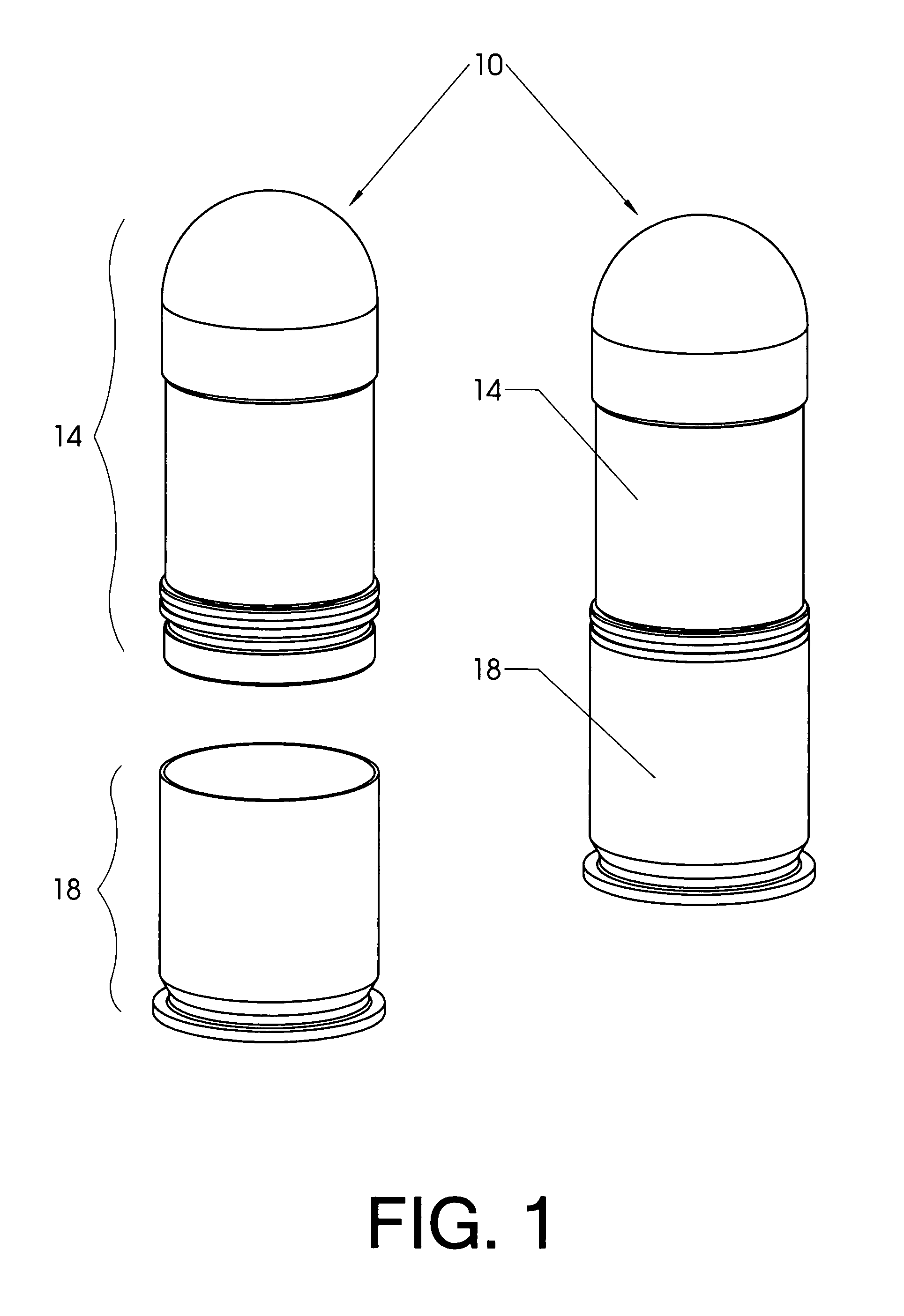 Drag minimizing projectile delivery system