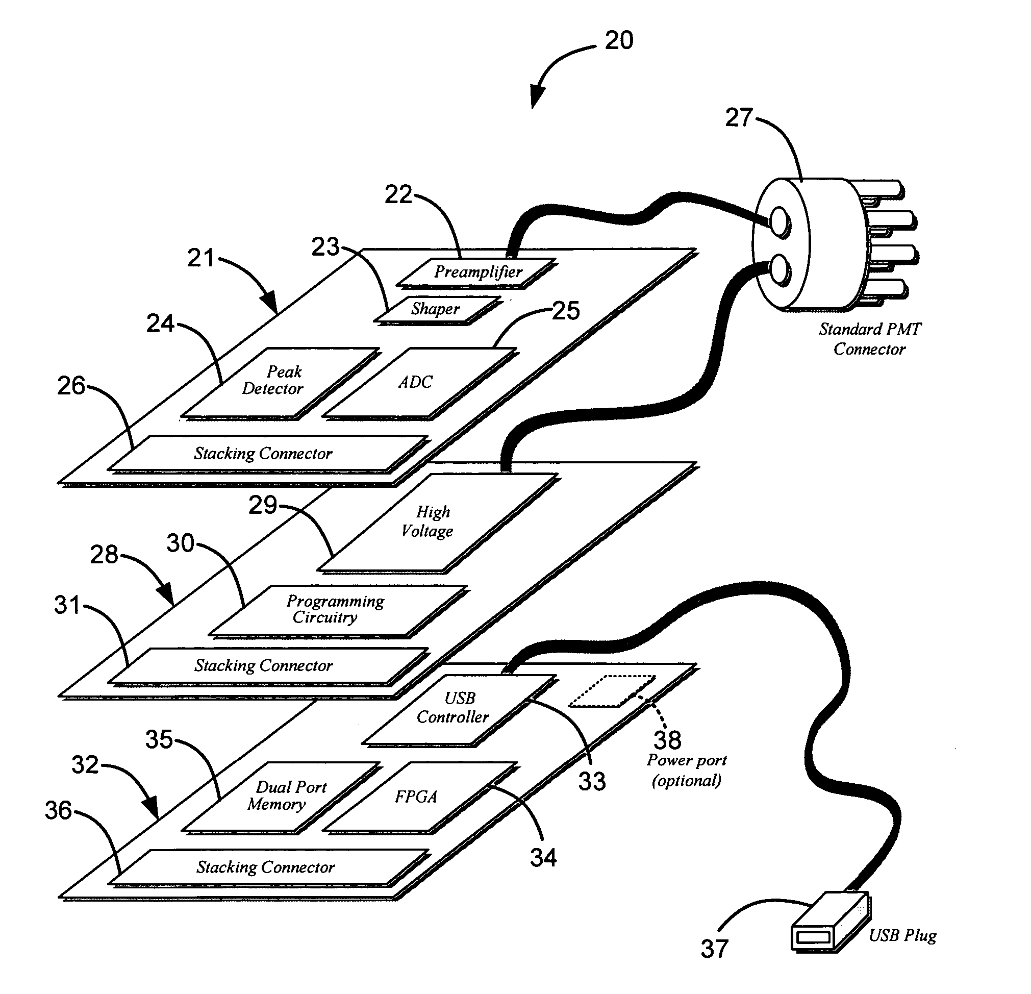 List mode multichannel analyzer