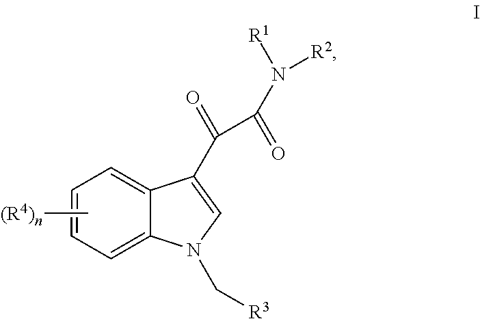 Formulations of indol-3-yl-2-oxoacetamide compounds