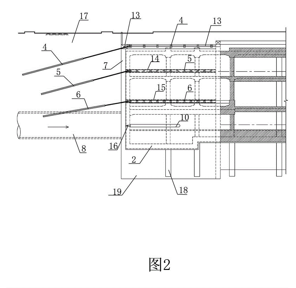 Super early receiving supporting structure of shield machine and super early receiving method