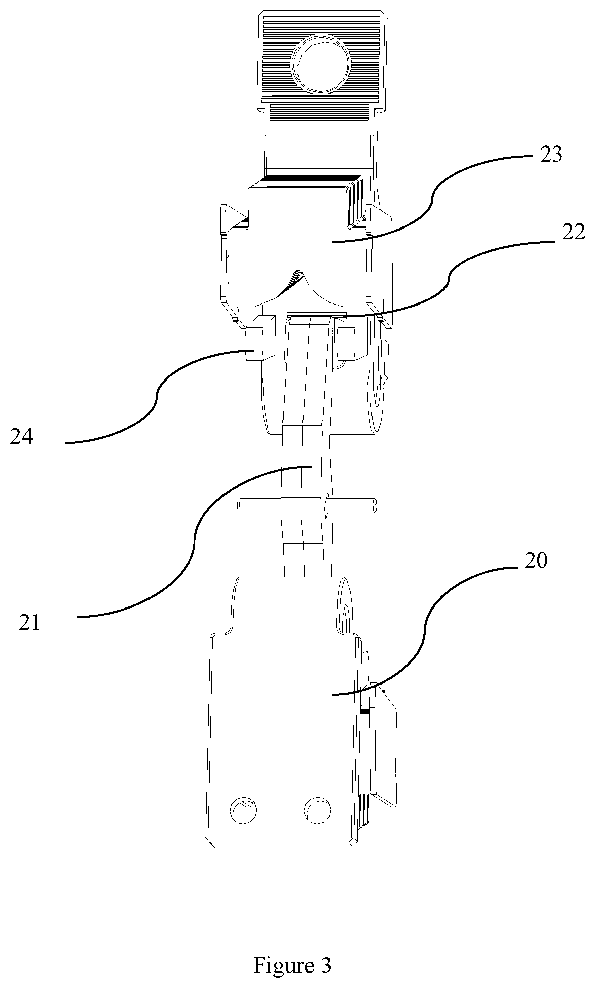 Electrode for a circuit breaker and the circuit breaker