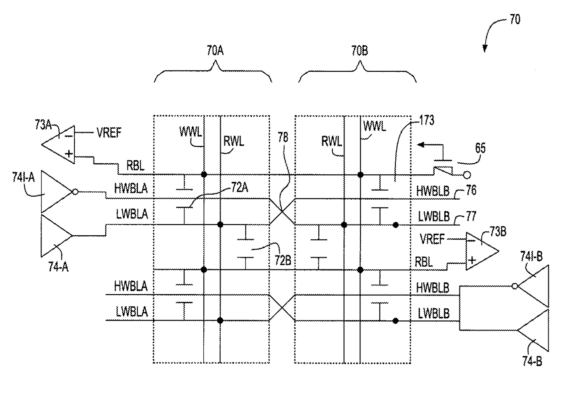 Three Dimensional Twisted Bitline Architecture for Multi-port Memory