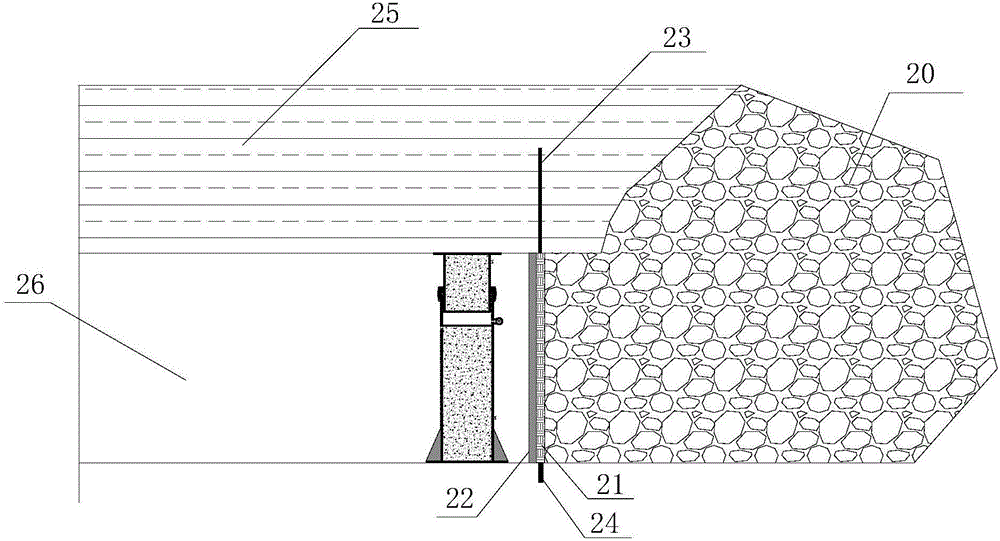 'Reinforced concrete-hydraulic' roadway-side supporting device and method for deep roadway