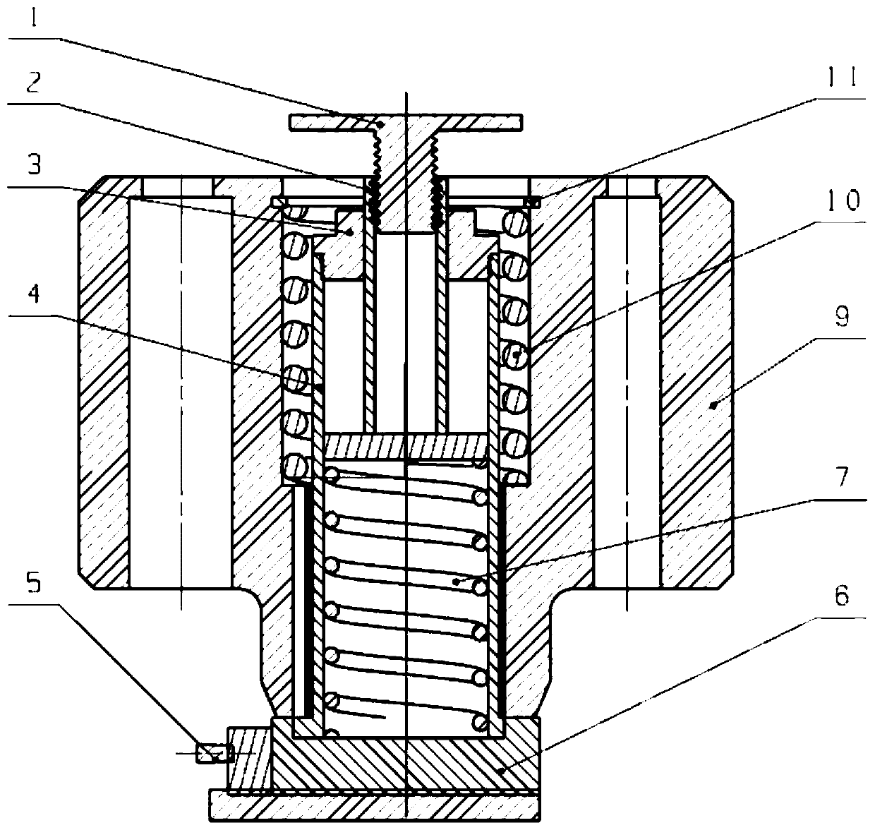 Disassembly tool and method of compression spring in cylinder block