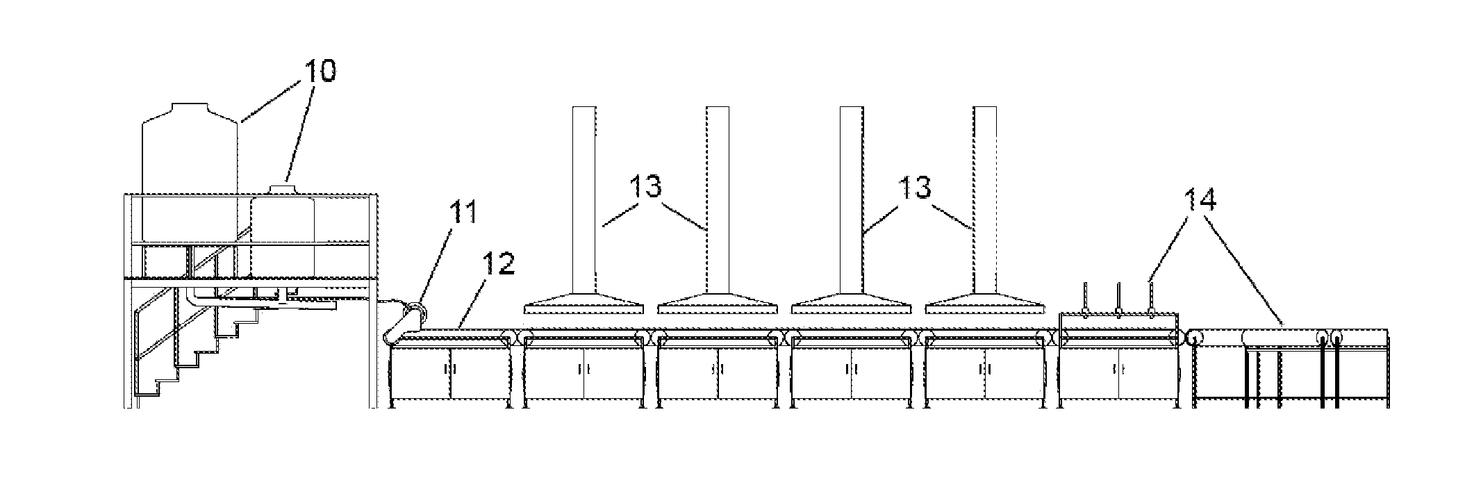 Method and apparatus for rapid production of injera bread