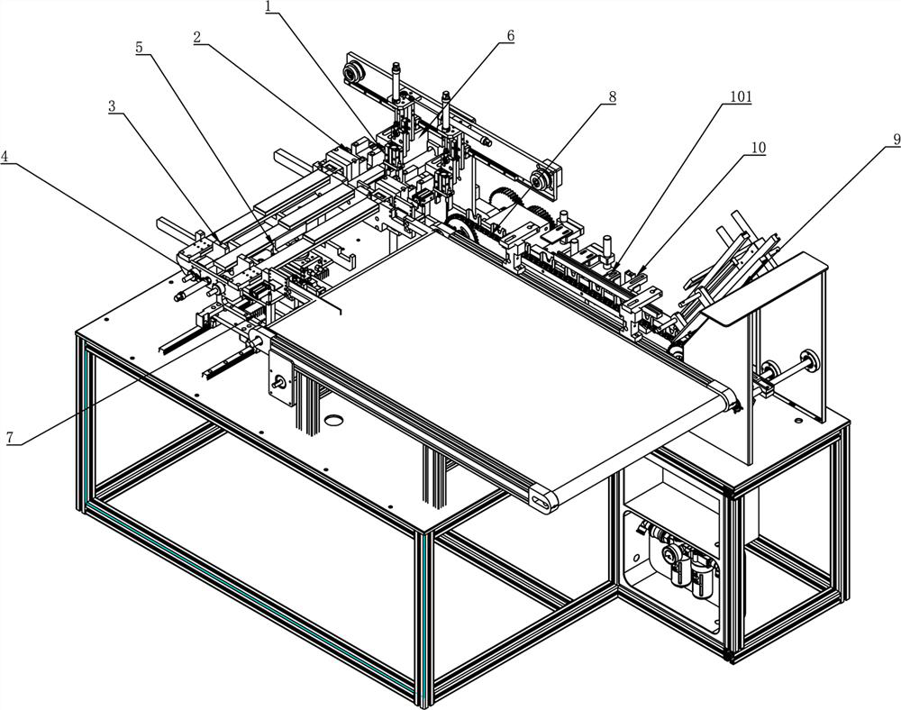 Full-automatic double-slide-rail packaging equipment and slide rail box inlet guide sleeve thereof