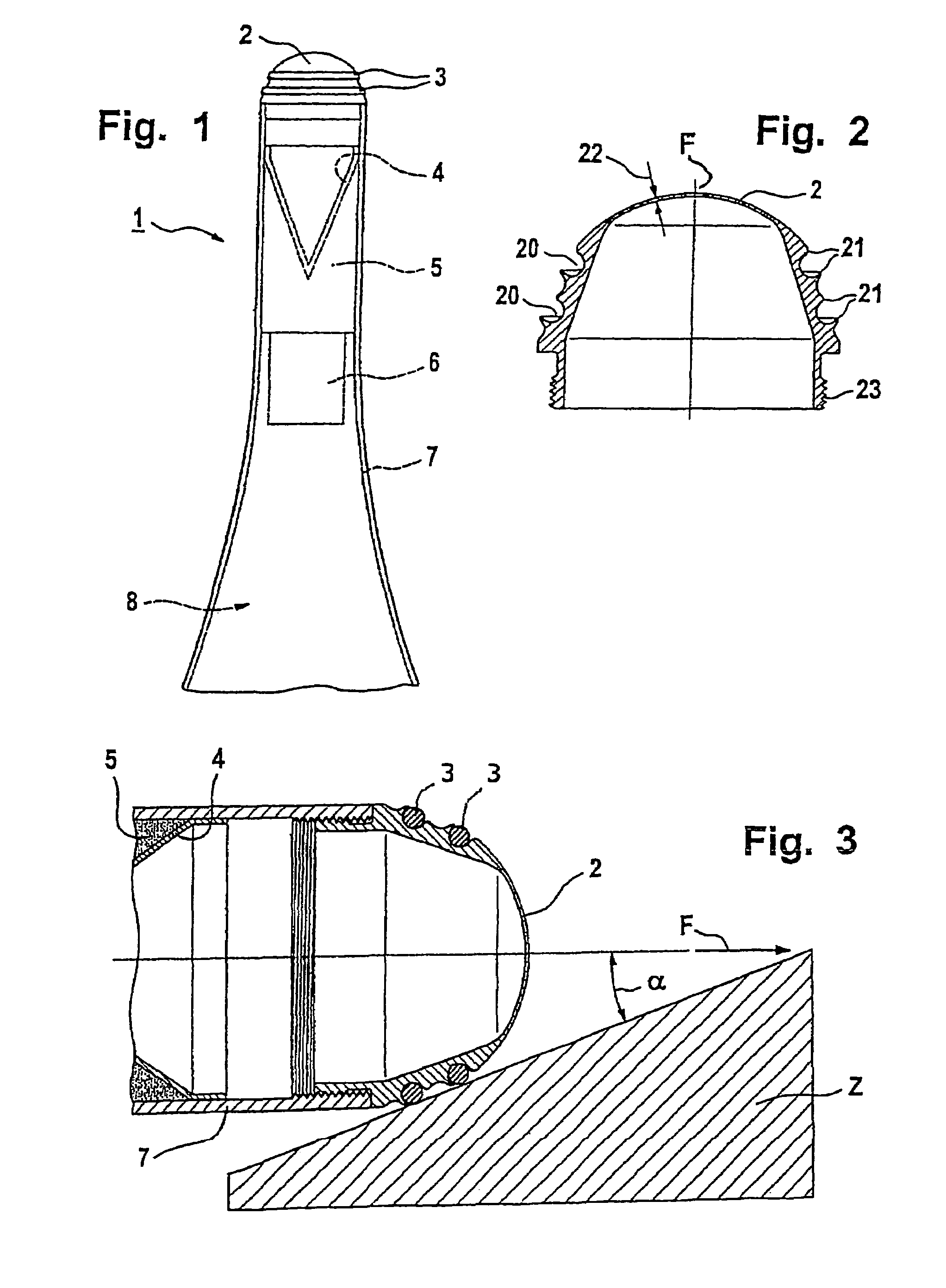 Impact part of a projectile