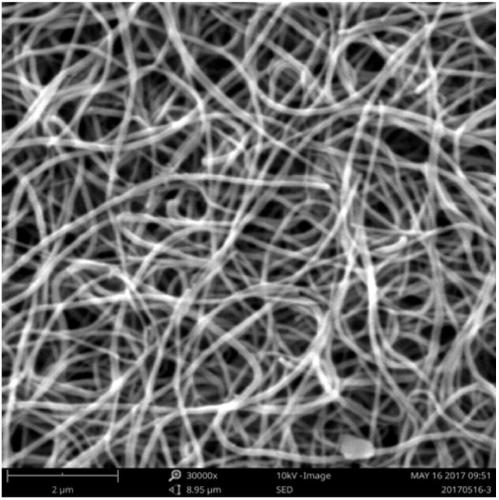 Preparation method of core-shell silver nanowire based on conductive polymer