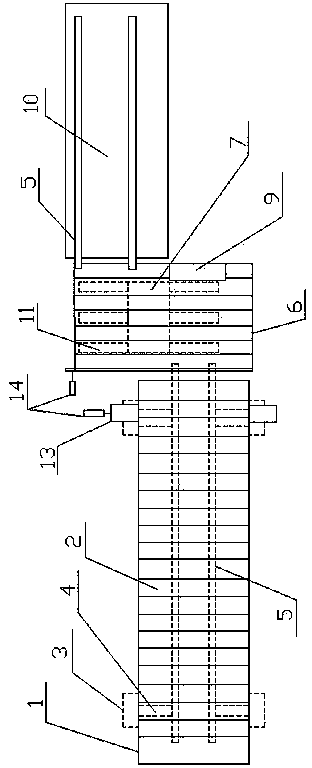 Storage battery transporting line with turnover device