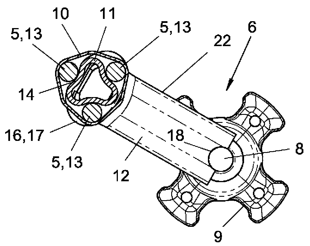 Axle and production method