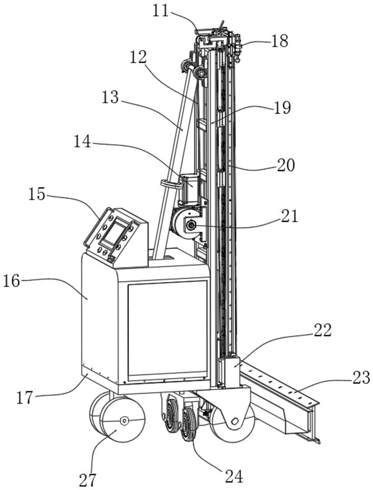 Double-shaft plastering robot