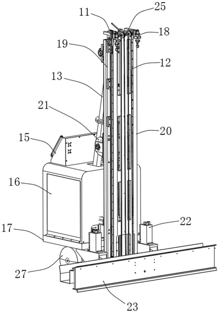 Double-shaft plastering robot