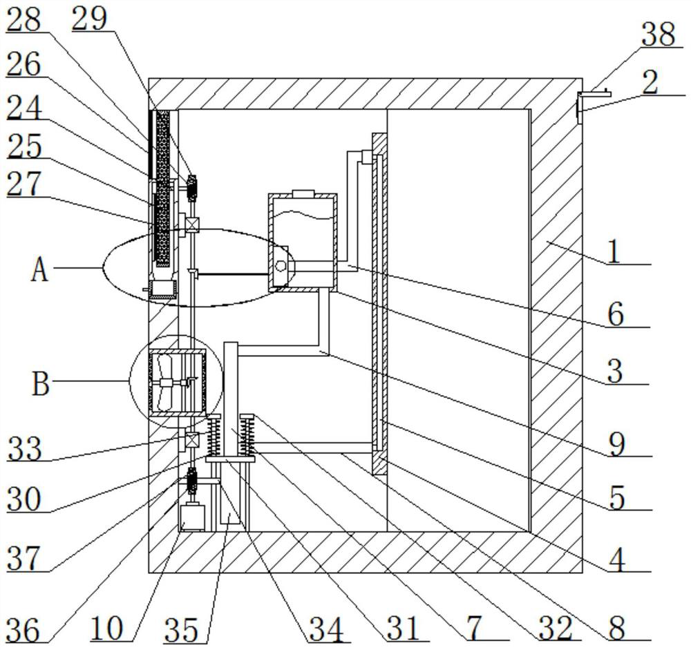 Cooling and dust removal system in computer host based on fingerprint identification and dust removal method of cooling and dust removal system