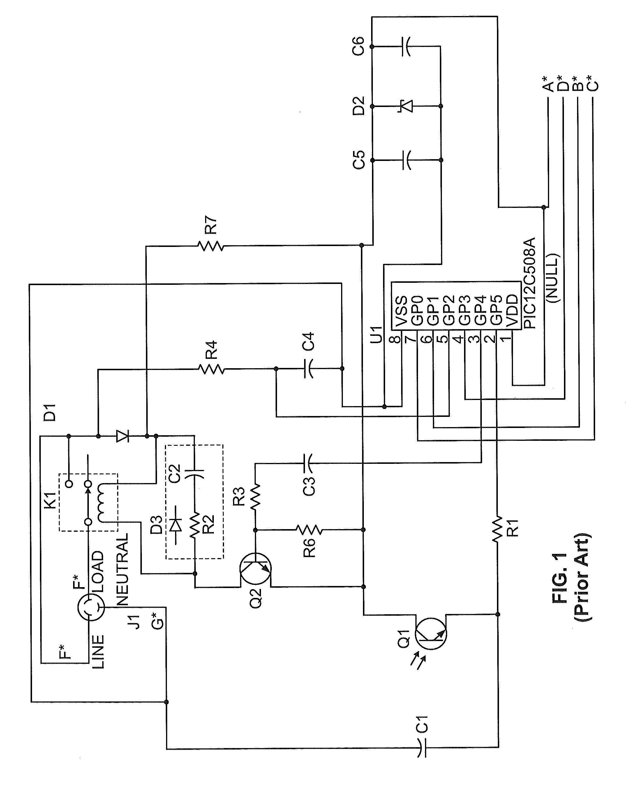 Photosensor circuits including a regulated power supply